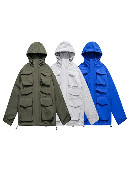 Mot Pocket Oversize Hood Jacket - 99스트릿