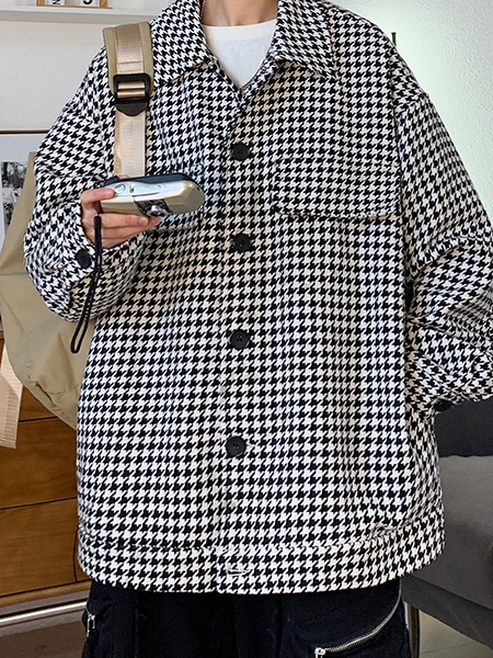 코어릿 체크 셔츠 자켓 - 99스트릿